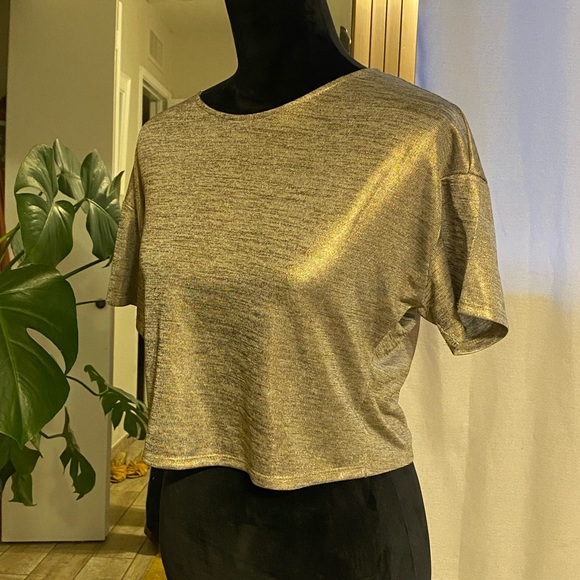 Metallic grey t shirt - Picture 1 of 3